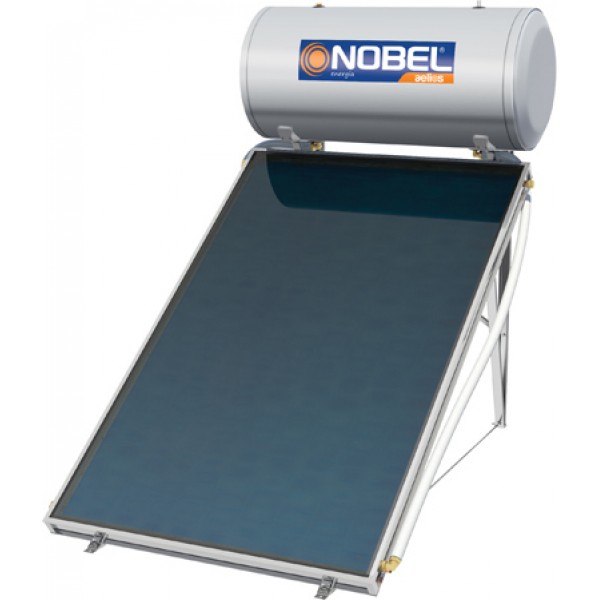 Ηλιακός Θερμοσίφωνας NOBEL AELIOS ALS 200/2,6τμ Διπλής Ενέργειας Βάση Ταράτσας